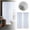 A, variant on Solid Color Rod Pocket Semi Sheer Polyester Window Curtain Light Filter Privacy Drape for Bedroom Living Room