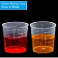 thumbnail image 2 of 30ml Plastic Liquid Measuring Cups - Mini Clear Kitchen Medicine Cups Transparent Labs Graduated Beakers Baking Cooking Home Lab Measure Tool (10 Packs,1oz,Transparent) 10 Pcs, 2 of 5