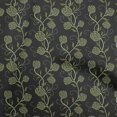 thumbnail image 1 of oneOone Velvet Dark Green Fabric Floral Craft Projects Decor Fabric Printed By The Yard 58 Inch Wide, 1 of 5