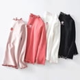 thumbnail image 4 of MIASHUI Hauts pour Enfants Filles Manches Longues T-Shirts à Volants Imprimé Blouse Décontractée, Blanc, 3-4 Ans, 4 of 4