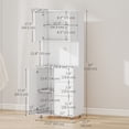 thumbnail image 3 of HOMCOM Modern Kitchen Cupboard Storage Organizer Microwave Cabinet, White, 3 of 10