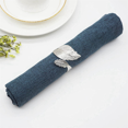 thumbnail image 2 of Leaf Napkin Rings Set of 24,Leaves Napkin Rings for Table Setting,Metal Leaf Napkin Holder Rings for Holiday, 2 of 3