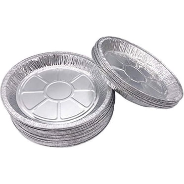 Professional Grade Extra-Deep Aluminum Foil Pie Pan, Heavy Gauge Aluminum Ideal For Pie Recipes, Disposable Tin Plates For Easy Cleanup And Carry (50 Pcs)