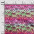 thumbnail image 2 of oneOone Viscose Chiffon Pink Fabric Conversational Eye Sewing Craft Projects Fabric Prints By Yard 42 Inch Wide, 2 of 4