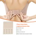thumbnail image 3 of Extension Strap Bra Extenders Breathable 3 Rows 4 Hooks Adjustable Brassiere Accessories Clips Replacement Intimates light flesh, 3 of 6
