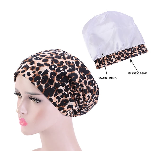 Babysbule Chapeaux pour Femmes Hiver Dames Mode Extensible Doux Capuchon en Satin avec Doublure Grand