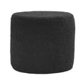 thumbnail image 1 of Round Ottoman Foot Rest Stool Footstool Bench for Living Room Sturdy Bedside black, 1 of 8
