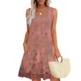 thumbnail image 1 of Ovzne Robes pour Femmes Robe pour Femme Femmes Décontractée Ample Été Robe Imprimée Sans Manches Col en V Ensemble Haut/chemise Robe de Printemps Imprimée Liquidation, 1 of 7
