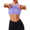 thumbnail image 4 of Charmo Ribbed Seamless Tank Top for Womens High Neck Tops Built in Bra, 4 of 6