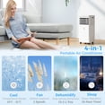thumbnail image 4 of HOMCOM 10,000 BTU Air Conditioner, Quiet AC Unit with Remote Control, White, 4 of 10
