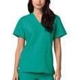 thumbnail image 3 of Adar Universal Unisex V-Neck Tunic 3 Pocket Scrub Top (Available in 39 Colors), 3 of 7