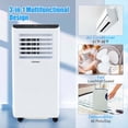 thumbnail image 2 of Costway 8000 BTU Portable Air Conditioner 3 -in-1 Air Cooler Dehumidifier Fan 24H Timer 5000 BTU(8000BTU ASHRAE), 2 of 10