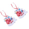 thumbnail image 3 of 2pcs Christmas Tree Decorative Resin Pendants Santa Claus Hanging Decors, 3 of 7