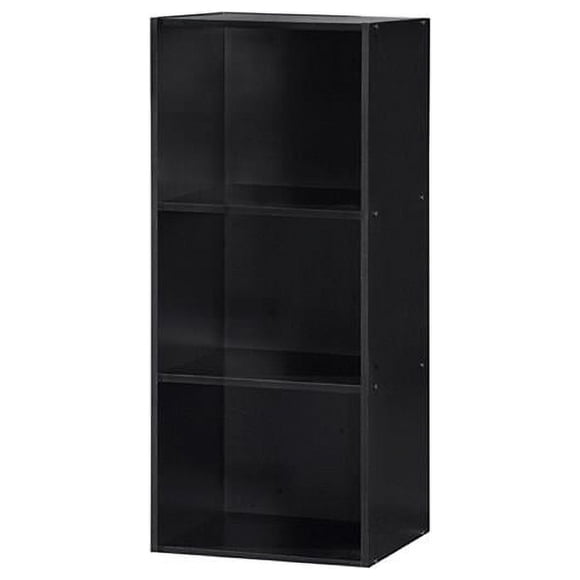 Hodedah HID23 BLACK Bibliothèque à 3 Tablettes - Noir