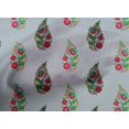 thumbnail image 4 of oneOone Cotton Poplin Fabric Leaves & Floral Block Print Sewing Fabric BTY 56 Inch Wide, 4 of 4