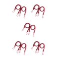 thumbnail image 3 of Shengyu 1/2/3/5 2 Pieces Home Hotel Polyester Curtain Holdback Living Room Bedroom Drape Tieback Decorative Holder Waved Rope Decor Red 5PCS, 3 of 6