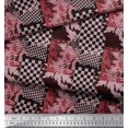 thumbnail image 2 of Soimoi Cotton Poplin Fabric Check & Texture Print Fabric by Yard 42 Inch Wide, 2 of 3