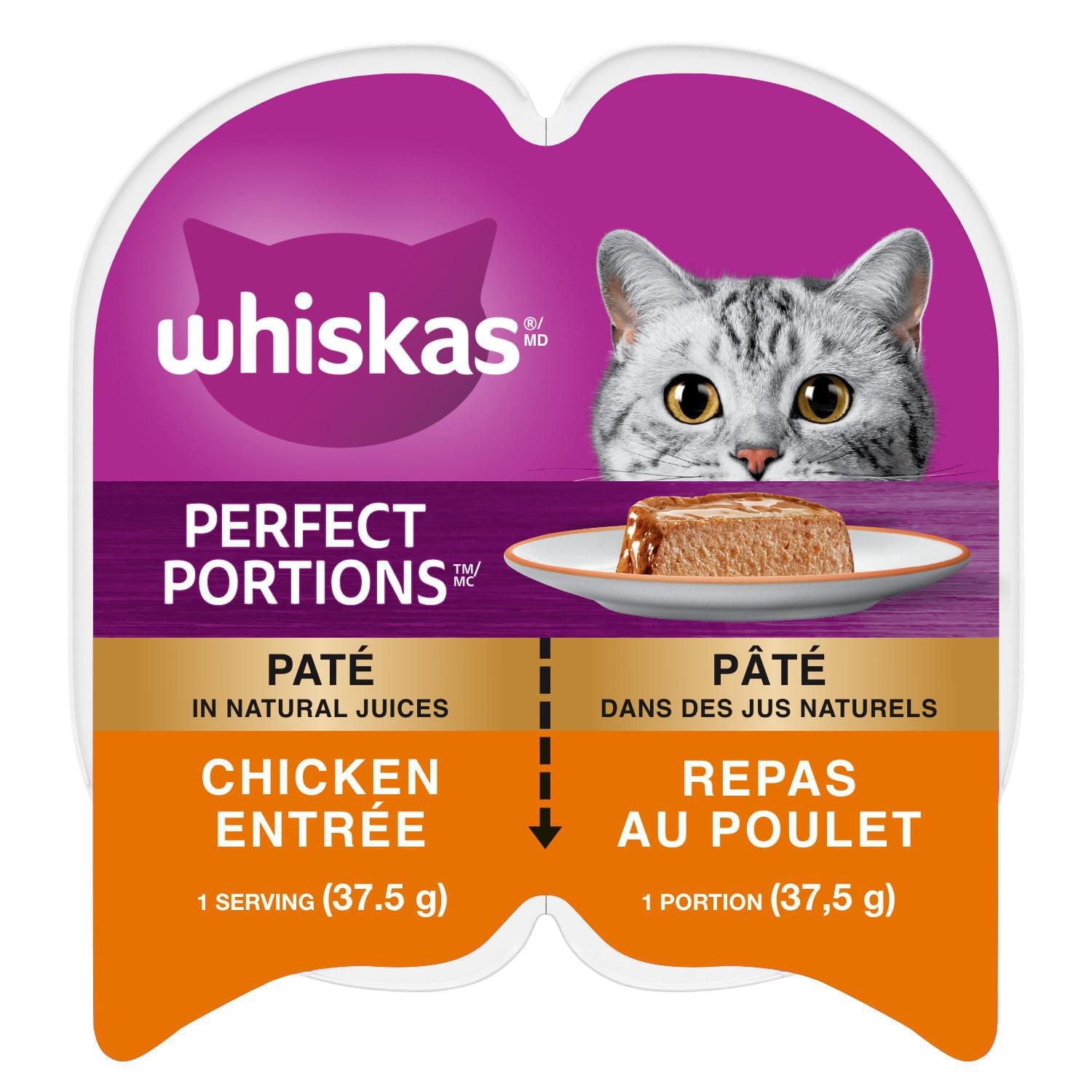 Whiskas Perfect Portions Chicken Entrée Paté Wet Cat Food