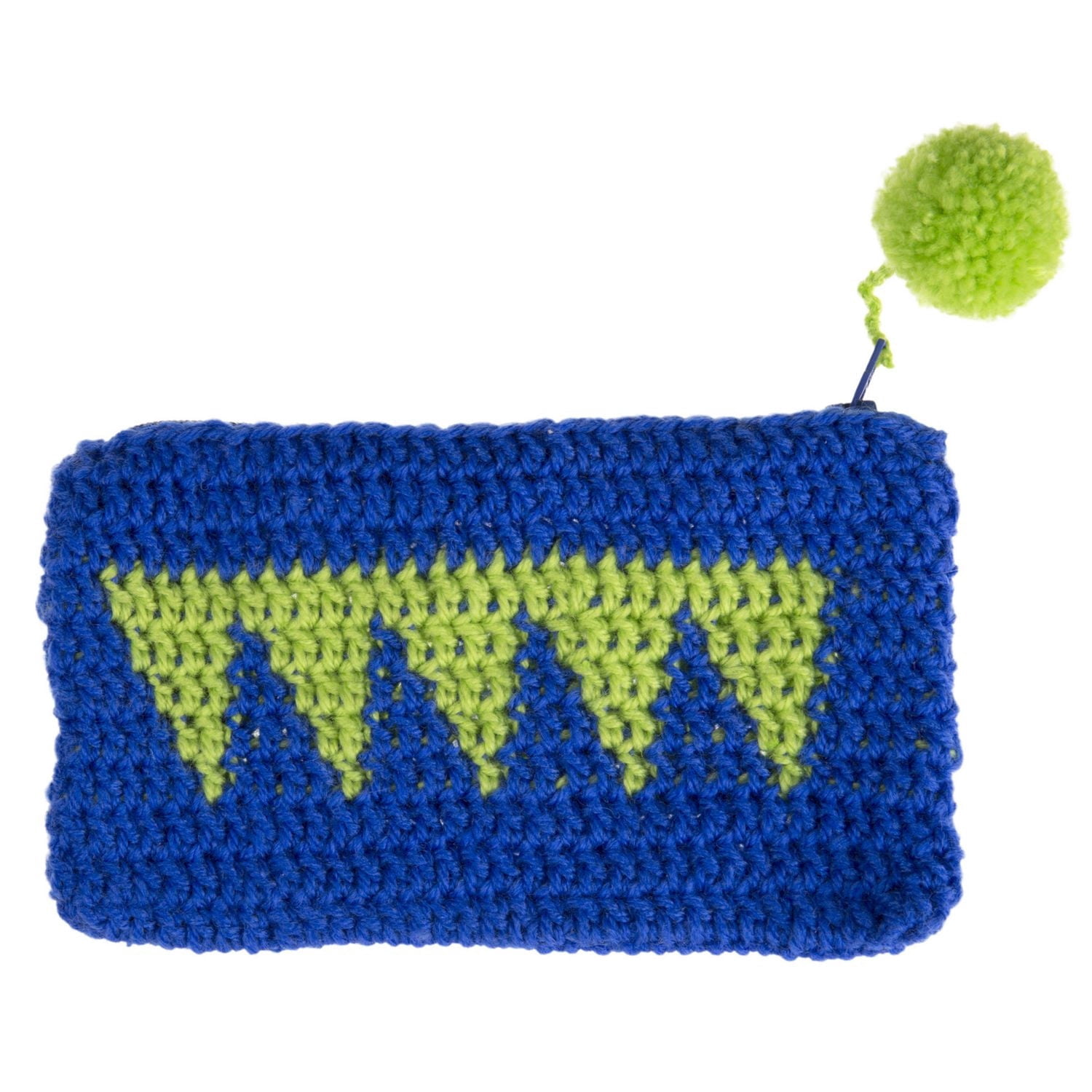 Crafts To Go Doily Pouch Crochet Kit Makes 2 Pouches, 15 × 15 cm (5.9 in) (6 × 6), vert