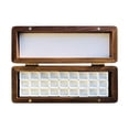 thumbnail image 4 of simhoa Watercolor Paint Box Empty Palette Box Wooden Watercolor Paint Storage Box Paint 27 Grids, 4 of 8