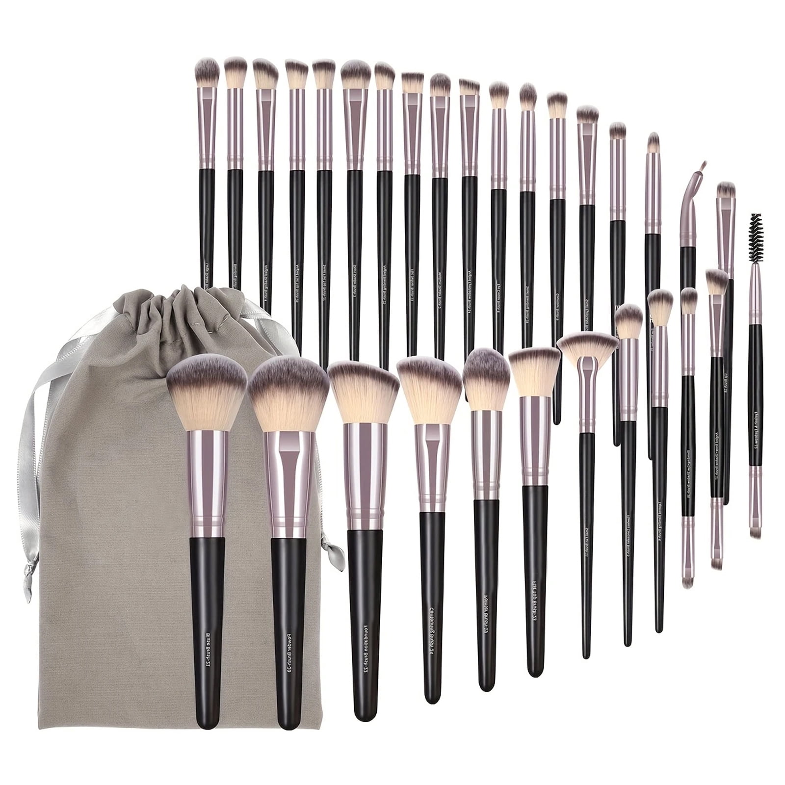 30 Pcs Makeup Brushes Set,Professional Make Up Brush for Women,Makeup Tool Foundation,Powder,Blush,Blending& Eyeshadow Brushes