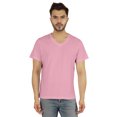 thumbnail image 1 of Inkmeso T-Shirt de Base à Col en V pour Homme, Manches Courtes, Uni, Coupe Régulière, en Coton, 1 of 7