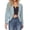 Light Blue, variant on EGNMCR Womens Blazer Jackets, Long Sleeve Lapel Open Front Pockets, Casual Work Office Blazers Women's Suit Open Front Cardigan Jacket Daily Commute Office Solid Zipper Suit Short Blazers Women Coat