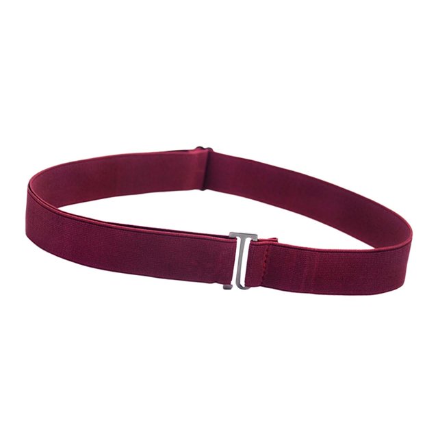 Ceinture Extensible pour Femmes Ceintures pour Dames avec Boucle Plate pour Pantalons Pantalons Robes Rouge Foncé