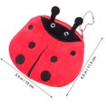 thumbnail image 4 of MasteelfCA 3pcs Ladybug Shape Purse Short Adorable Coin Bag Small Zippered Wallet Girls Plush Change Bag Portable Key Storage Bag, 4 of 7