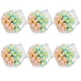 thumbnail image 1 of CHUANK 6 Pcs Plastic Candy Jar with Lid for Candy Buffet with 6 Pcs Mini Acrylic Plastic Kitchen Scoop 7.7 oz Clear Candy Container Plastic Cookie Jar for Kitchen Counter, 1 of 8