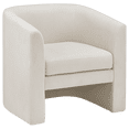 thumbnail image 1 of Bouclair Fauteuil d'Appoint en Tissu Blanc Cassé, 1 of 10