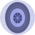 thumbnail image 1 of Ahgly Tapis Rond Lavable en Machine Intérieur Transitionnel Bleu Céleste, 7 Pieds Rond, 1 of 7