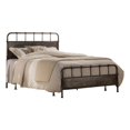 thumbnail image 1 of Atlin Designs Lit Grand à Panneaux en Métal Industriel Noir Frotté, 1 of 2