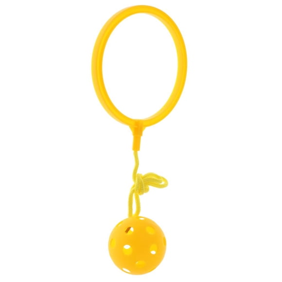 Esquirla Skip Ball Outdoor Exercise Fitness Toy Ankle Swing Ball for Kids yellow