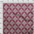 thumbnail image 3 of oneOone Georgette Viscose Burgundy Fabric Block Craft Projects Decor Fabric Printed By The Yard 42 Inch Wide, 3 of 5