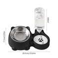thumbnail image 3 of PEONAVET Bol pour Chat en Plastique Bol pour Chats Deux en un Eau Potable Bol d'Eau pour Chien Bol à Riz Bol pour Animal de Compagnie Eau Potable Alimentation Tout-en-un Convient aux Chiens et aux Chats pour Vivre et Boire de l'Eau, 3 of 6