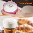thumbnail image 2 of Mousseur à Lait pour Café, Mousseur à Lait Électrique Portatif à Piles pour Café, Latte, Chocolat Chaud, Macha, Mélangeur de Boissons Mini Portable avec Acier Inoxydable, 2 of 5