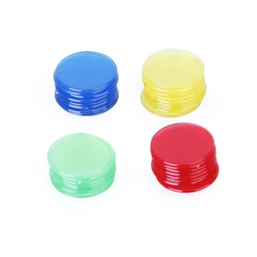 4 Colors Translucent Design Bingo Chips Markers Tokens for Bingo Cards