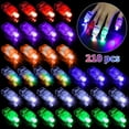 thumbnail image 2 of 210PCS Finger Lights, 7 Color Modes Finger Flashlights, Battery Powered Light Up Finger Ring Toys, Mini Finger Lamps, Glow in The Dark Party Supplies for Rave Concert Shows, 2 of 9