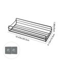 thumbnail image 3 of UsRHHA No Drill Bathroom Wall Shelf, Rectangular Metal Storage Rack Organizer, Multipurpose Adhesive Shelf for Shower Kitchen Toiletries Space Saving, 3 of 6