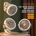 thumbnail image 4 of Blue Mini Clip On Fan With Usb Power For Personal Cooling And Light Function #55198, 4 of 8
