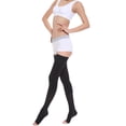 thumbnail image 2 of maskred Soft And Comfortable Tights High Stocking Stretchy Warm Fashionable Easy To Wear Nylon Compression Stockings Open Toe-black XL 1Set, 2 of 6
