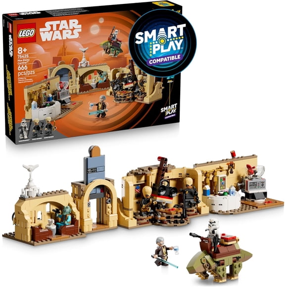 LEGO Star Wars SMART Play: Mos Eisley Cantina Toy Building Set for Kids - Compatible Set with 3 SMART Tags and 5 Minifigures - Gift for Boys, Girls and Fans Ages 8+ - 75425