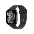 thumbnail image 1 of Apple Watch Series 11 GPS 42mm Jet Black Aluminium Case with Black Sport Band - M/L, 1 of 9