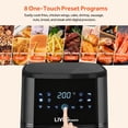 thumbnail image 4 of 6.9QT Air Fryer, Oil Free Airfryer with 8 Presets, Touchscreen Controls with Timer and Adjustable Temperature 175℉-400℉, Auto Shut-off, Overheat Protection and Non-Stick Basket, 1500W, 4 of 8