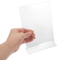 thumbnail image 3 of IDEANATEGRATE 6pcs Poster Stands For Display Transparent Acrylic Sign Holder For Business Cards, 3 of 8