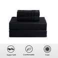thumbnail image 3 of Bamboo Sheets Set of 4 - Rayon from Bamboo Cooling Bed Sheets, 16" Deep Pocket Fitted Sheet for Hot Sleepers, Full Size Soft Wrinkle-Resistant Bedding, 3 of 9
