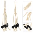 thumbnail image 2 of Simple Porte-Banane en Corde de Coton avec Perles en Bois, 2 of 8