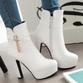 thumbnail image 4 of LSLJS Chaussures Rétro pour Femmes à Semelle Plate Décontractées Grande Taille à Enfiler à Double Fermeture Éclair, 4 of 9