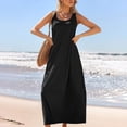 thumbnail image 4 of Gspmoly Robe pour Femmes, Robe Décontractée Sans Manches Mini pour Femmes, Été Printemps, Col Rond, Débardeur Ample, Robe Courte de Plage, Robes de Cocktail pour Femmes jusqu'à 60 % de Rabais, 4 of 9